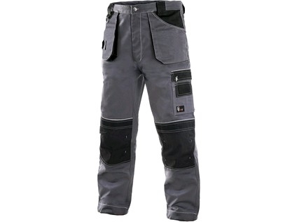 Kalhoty do pasu CXS ORION TEODOR, 170-176cm, pánské, šedo-černé