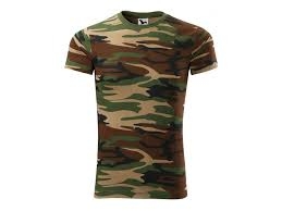 CAMOUFLAGE Tričko unisex hnědé